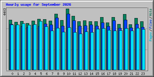 Hourly usage for September 2026
